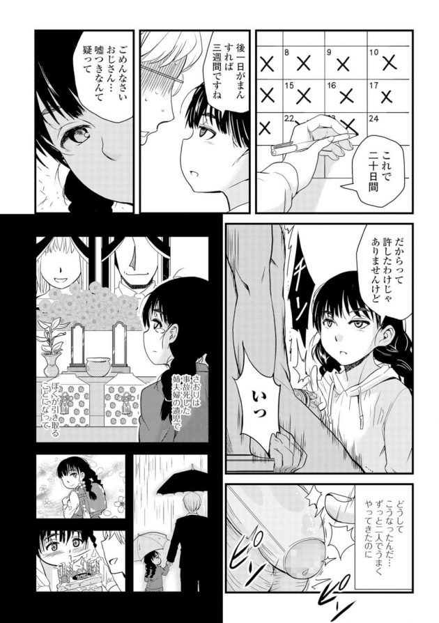 【エロ漫画】同僚と風俗に行けない理由は同居している姪っ子に射精管理されてるからｗ【無料 エロ同人】(4)