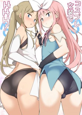 【エロ同人誌】男の娘コスプレで勃起してしまう男子生徒はｗ【無料 エロ漫画】